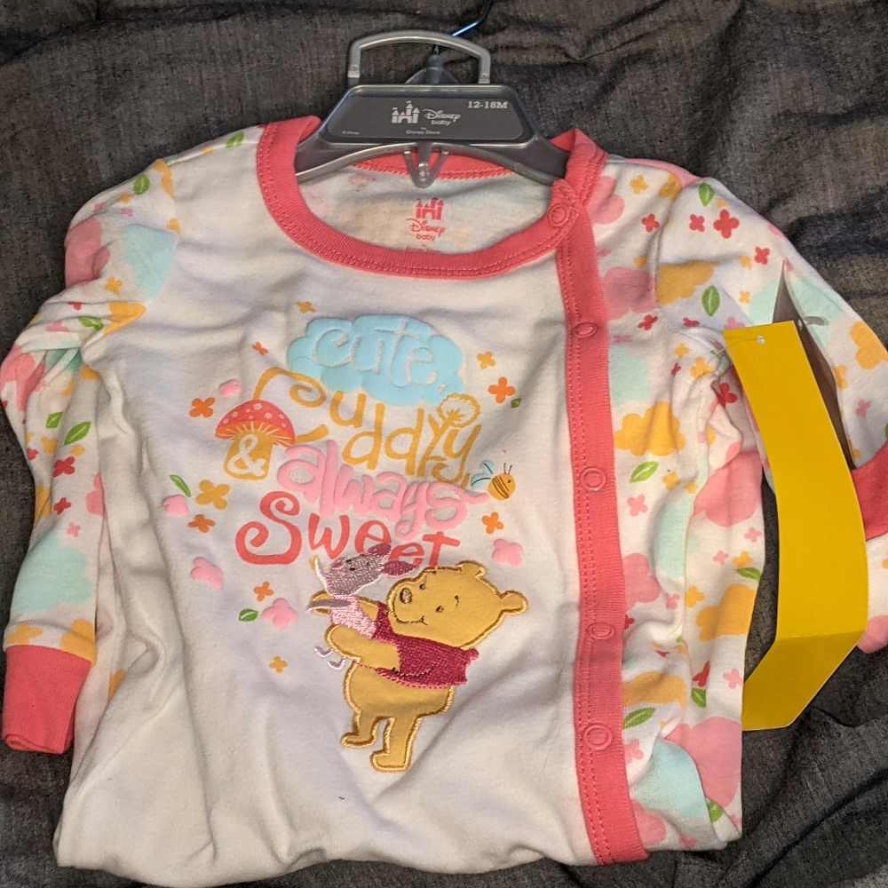 3/$25 Winnie the Pooh, full bodied onesie.
